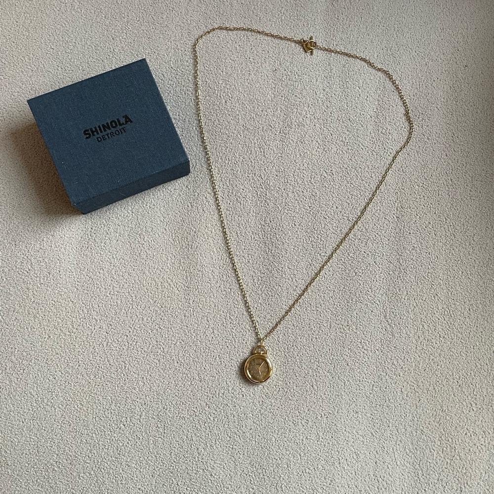 Shinola Petoskey Runwell Watch Pendant Necklace - Picture 7 of 7